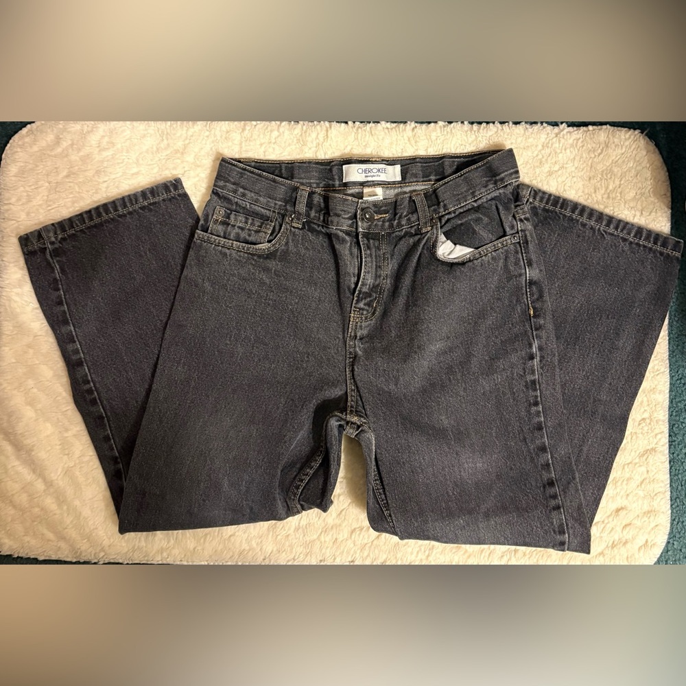 EUC Cherokee Boys Stonewashed Black  Jeans